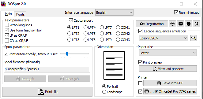 printfile for use with foxpro 2.6 dos download